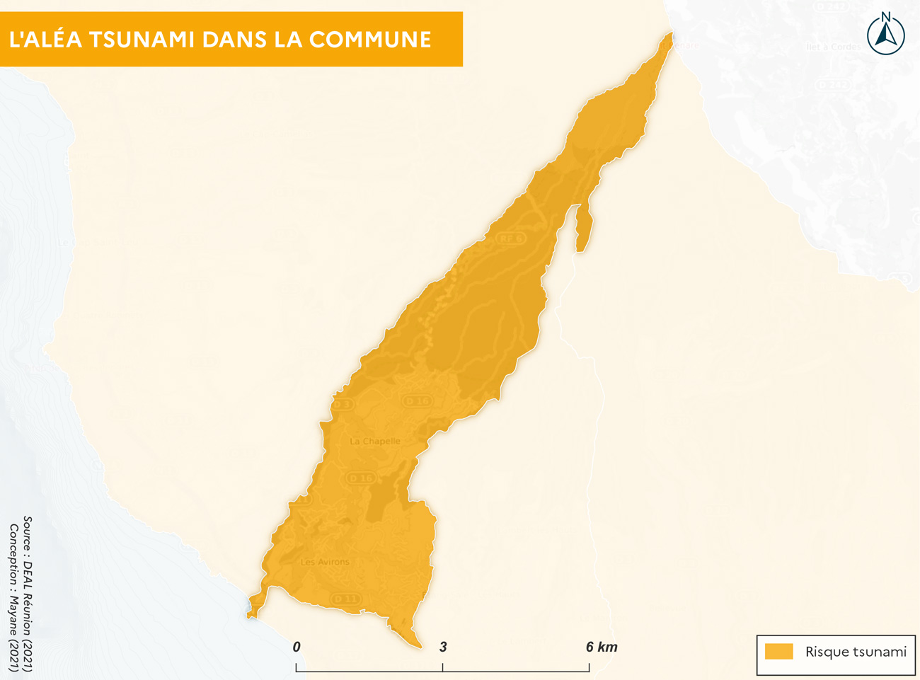 Carte aléa Tsunami
