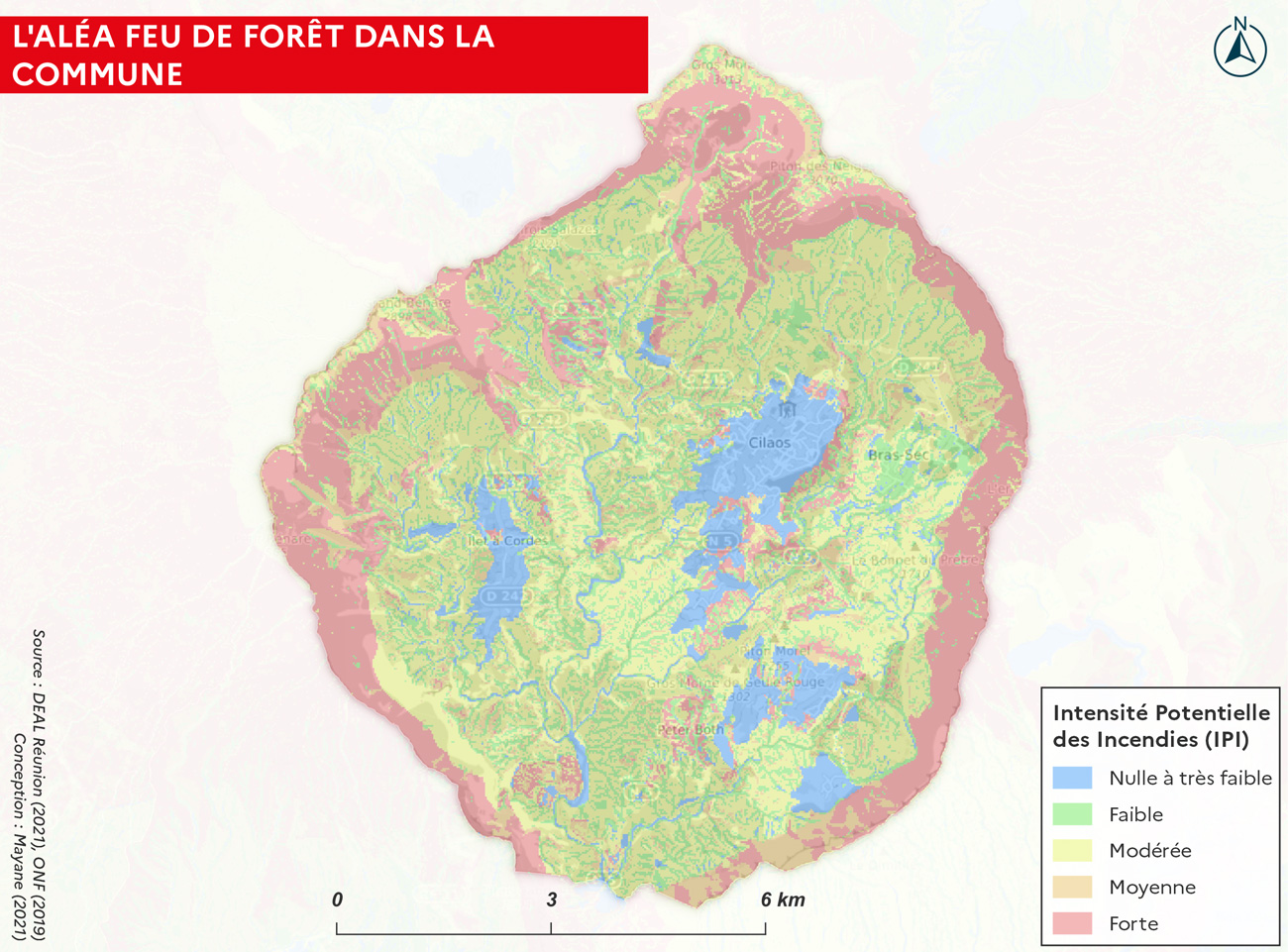 Carte aléa Feux forêts