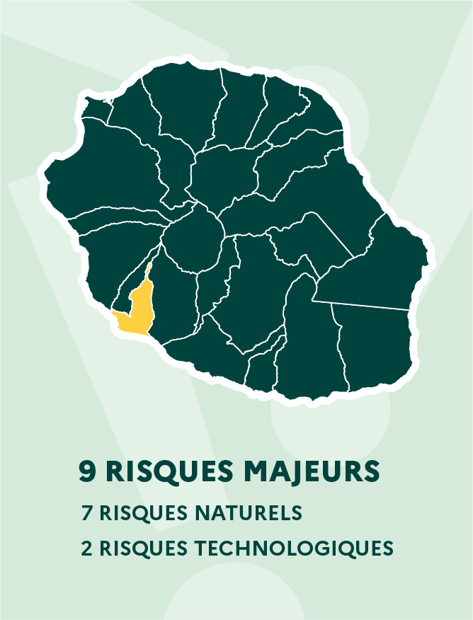 L'Etang salé : 9 risques majeurs dont 7 risques naturels et 2 risques technologiques